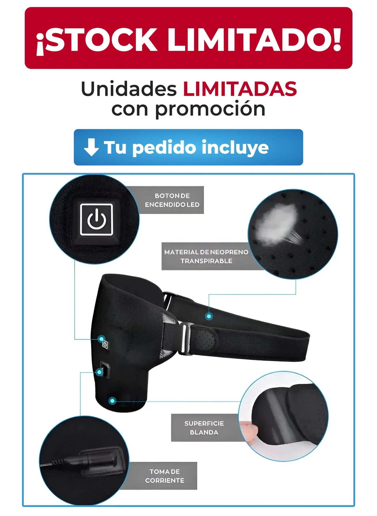 Hombrera térmica ortopédica para Dolor de hombro